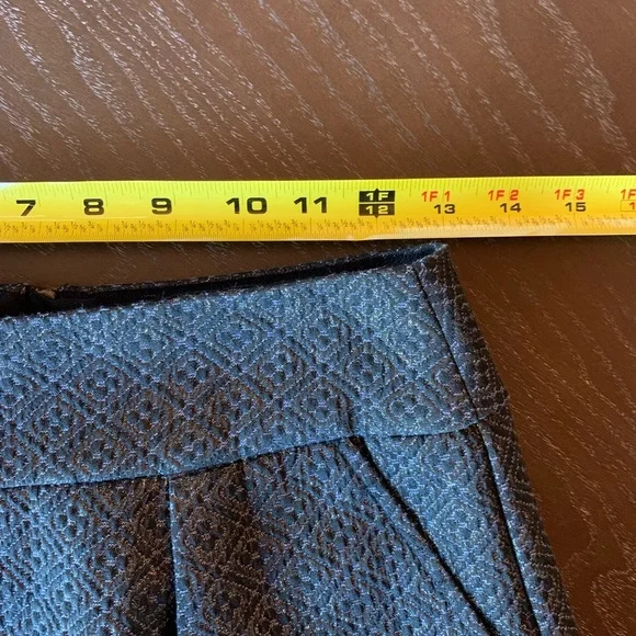 Ann Taylor LOFT black & metallic gold mini skirt with pockets LOFT size 2 - Picture 7 of 9